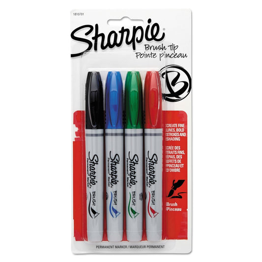 CANETA SHARPIE BRUSH PEN 04 CORES