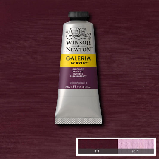 ACRILICA WINSOR NEWTON GALERIA 60ml 075 BURGUNDY 2120075