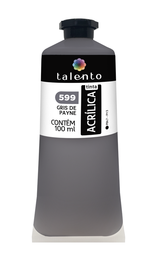 ACRILICA TALENTO 100ML 599 GRIS DE PAYNE