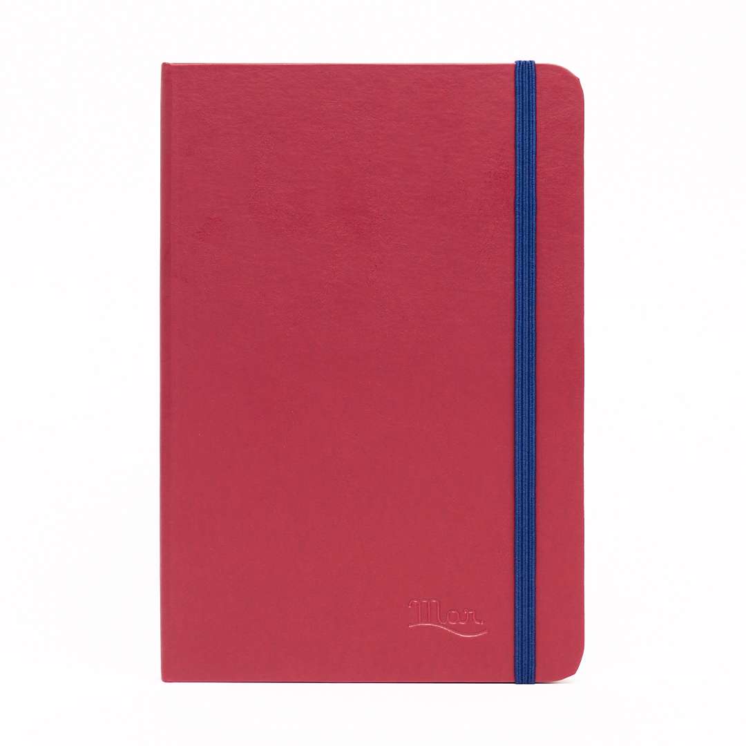 SKETCH BOOK MAR VERMELHO A5 C/ PAUTA 80FLS