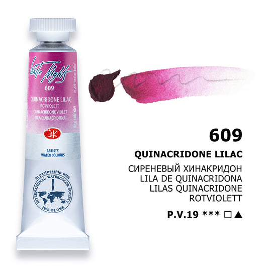 AQUARELA WHITE NIGHTS 609 QUINACRIDONE LILAC 10ML S1