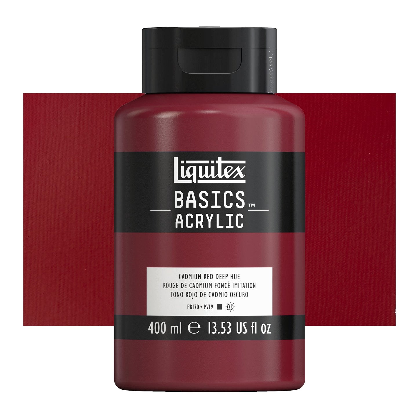 ACRILICA LIQUITEX BASICS 400ml 710 CADMIUM RED DEEP