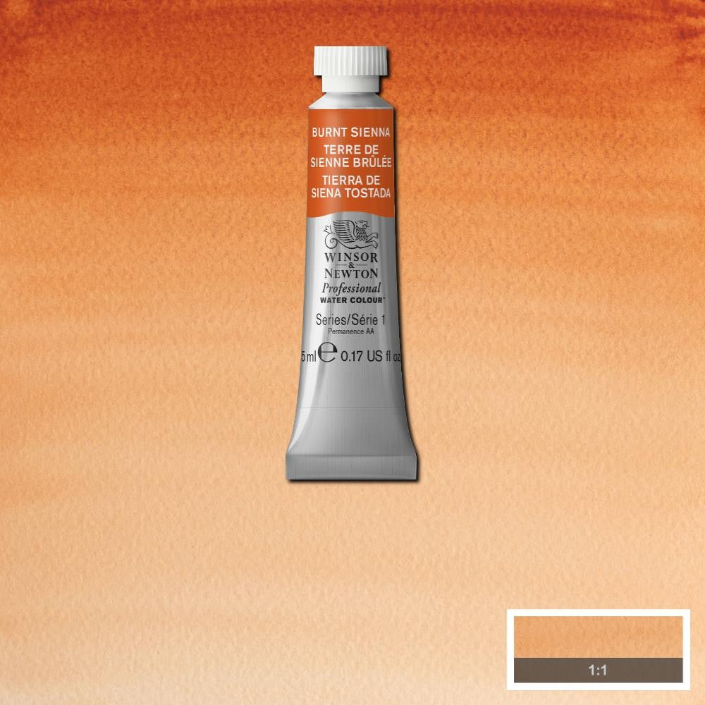 AQUARELA WINSOR NEWTON ARTISTS 5ml 074 BURNT SIENNA S1