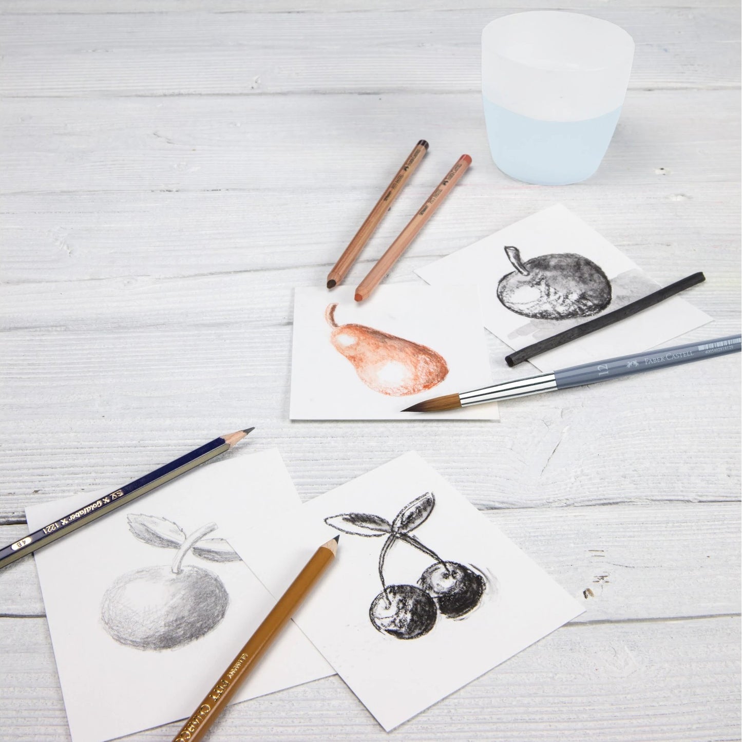 LAPIS ESBOÇO FABER CASTELL CHARCOAL SKETCH SET 114002