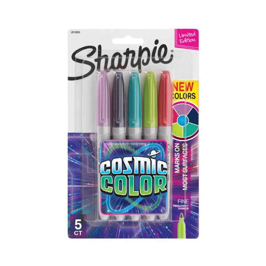 CANETA SHARPIE FINE 05 CORES COSMIC COLOR