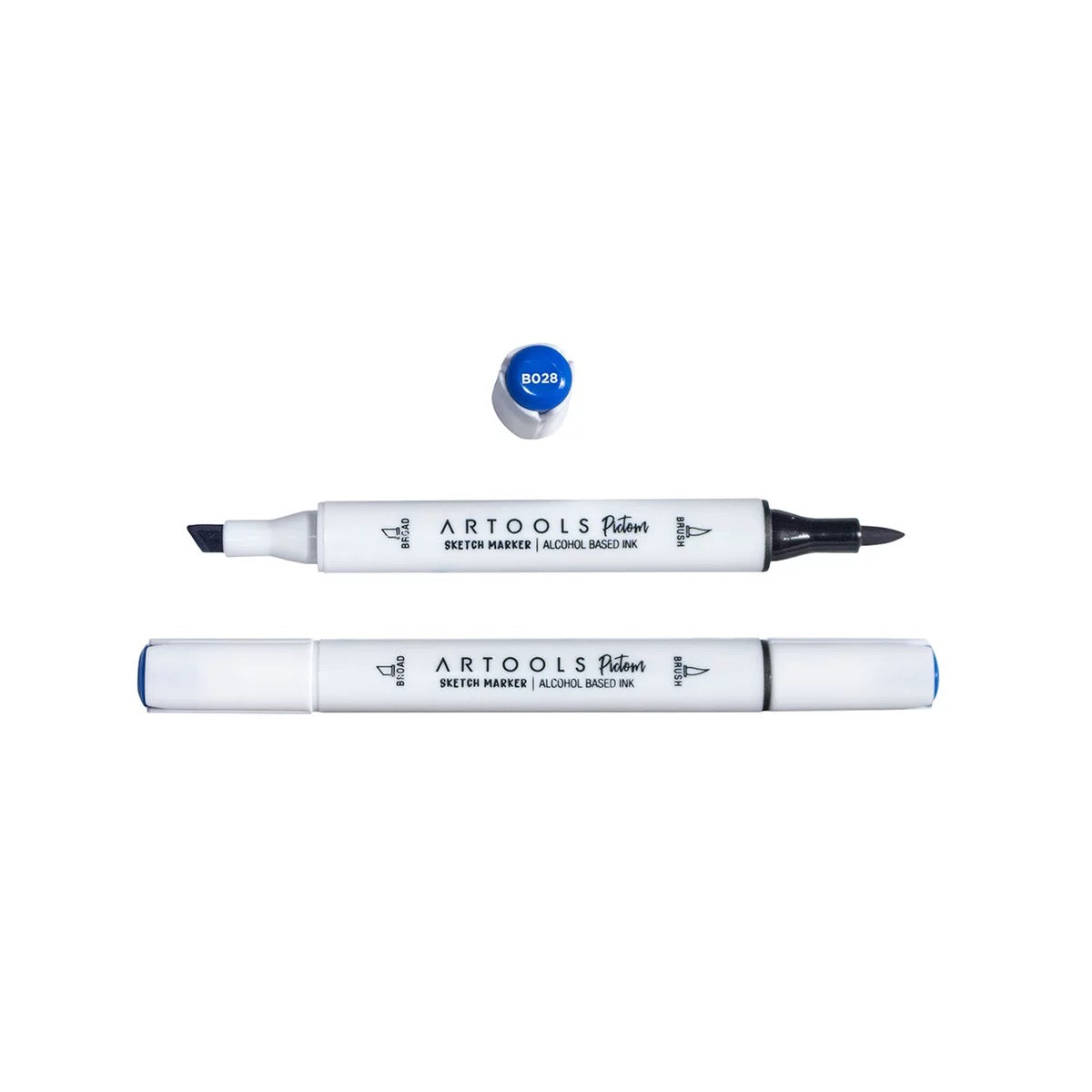 MARCADOR ARTOOLS PICTOM PONTA DUPLA NAPOLEON BLUE (B028)