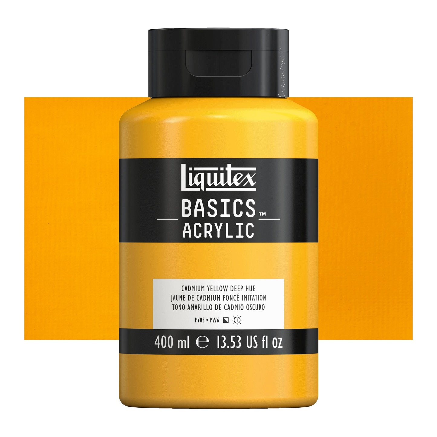 ACRILICA LIQUITEX BASICS 400ml 706 CADMIUM YELLOW DEEP