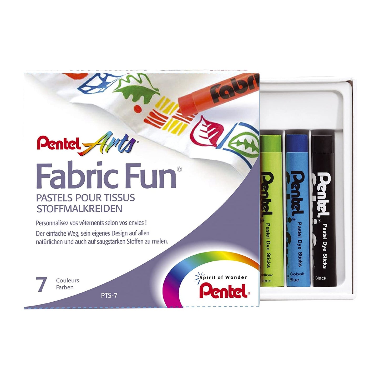 PASTEL TECIDO 07 CORES PENTEL (FABRIC FUN)