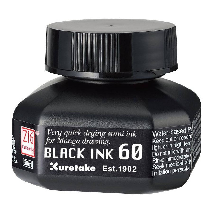 TINTA NANKIM KURETAKE CARTOONIST BLACK INK 60 CNCE104-6