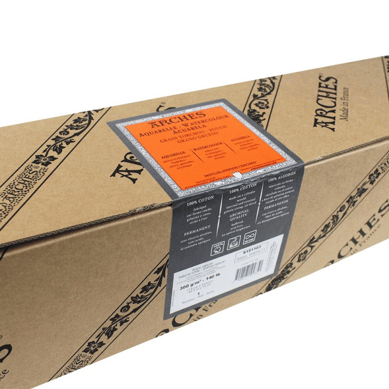 PAPEL ARCHES 300G/M2 TORCHON ROLO 1,13X9,14M 100% COTTON