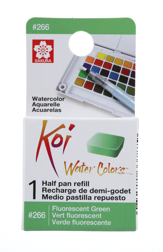 AQUARELA SAKURA KOI HALF PAN VERDE FLUORESCENTE - 266