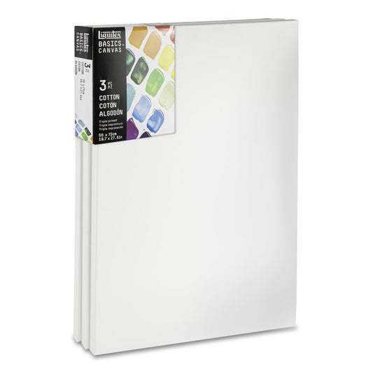 TELA LIQUITEX BASICS SET 50x70cm COM 03 UNIDADES