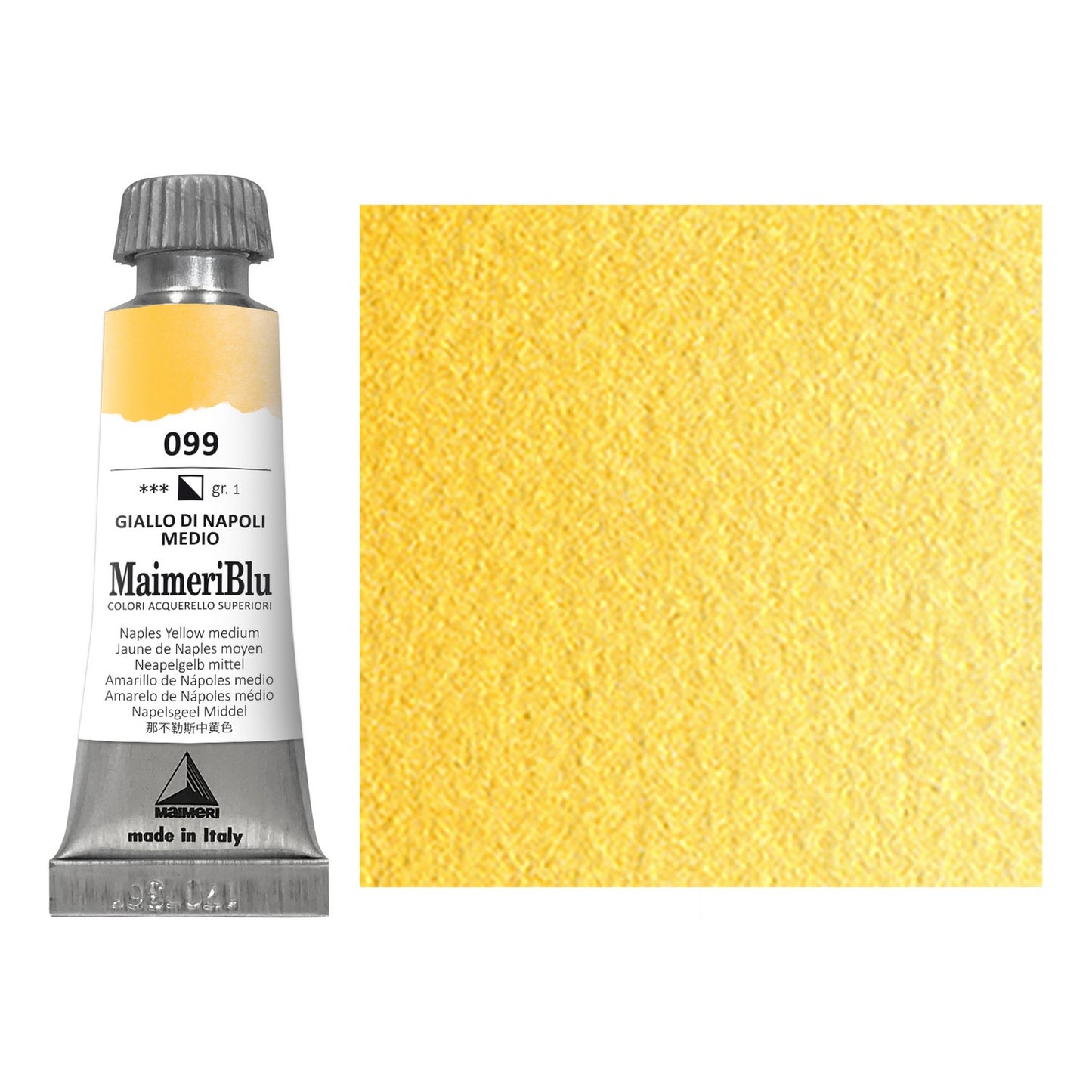 AQUARELA MAIMERIBLU ARTISTS 099 NAPLES YELLOW MEDIUM 12ML S1