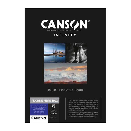 CANSON INFINITY PLATINE FIBRERAG 310G A4 25F