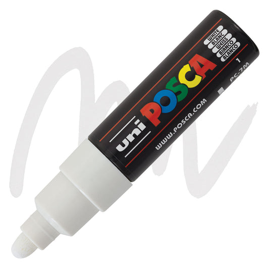 CANETA POSCA PC-7M 01 BRANCA