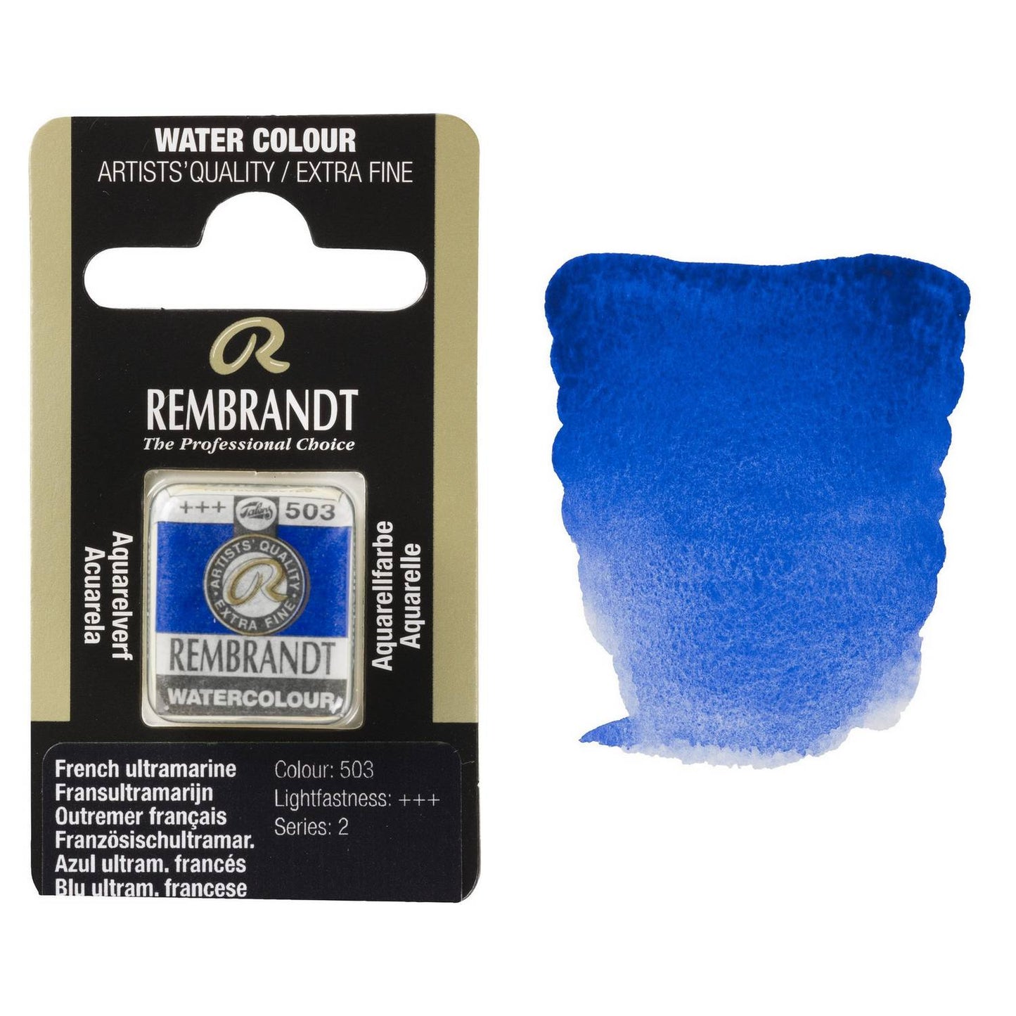 AQUARELA TALENS REMBRANDT HALF PAN 503 FRENCH ULTRAMARINE S2