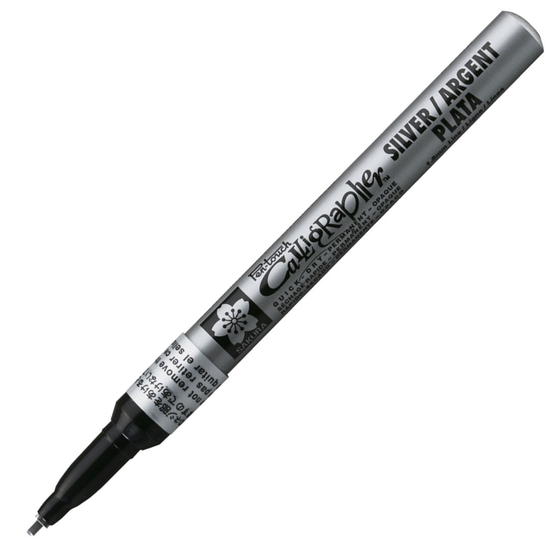 CANETA SAKURA PEN TOUCH 1,8MM CALLIGRAPHER PRATA