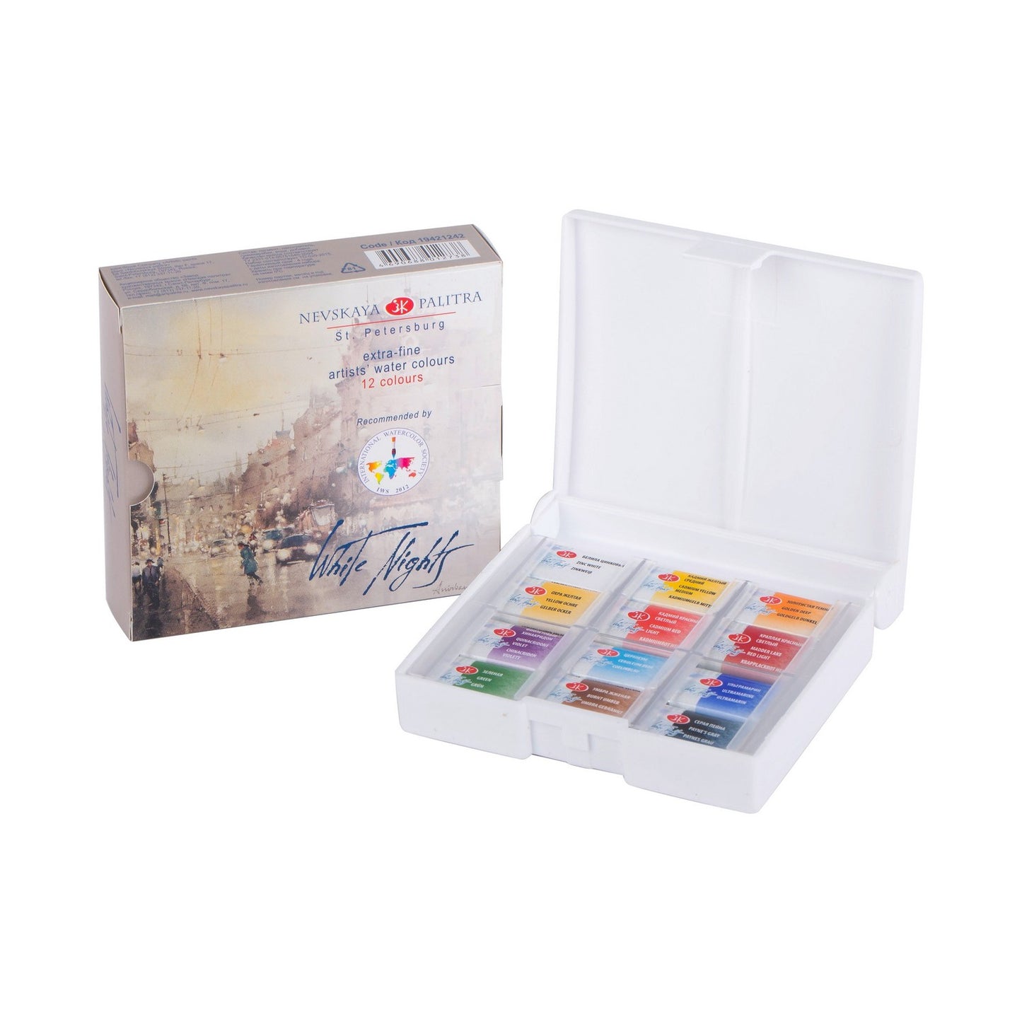 ESTOJO AQUARELA WHITE NIGHTS 12 PANS IWS 19421242