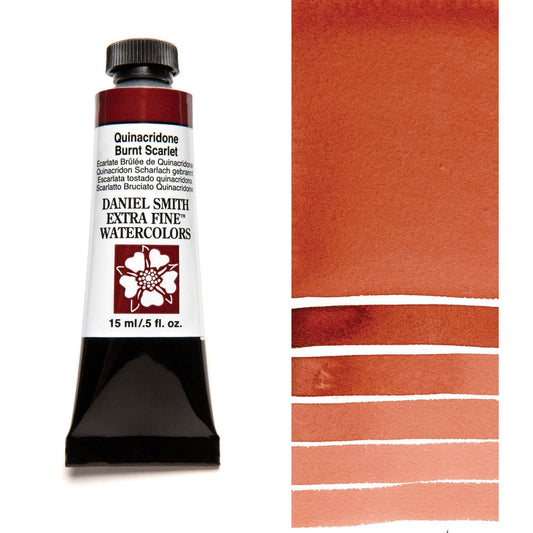 AQUARELA DANIEL SMITH 05ml EXTRA FINE Quinacridone Burnt Scarlet 087