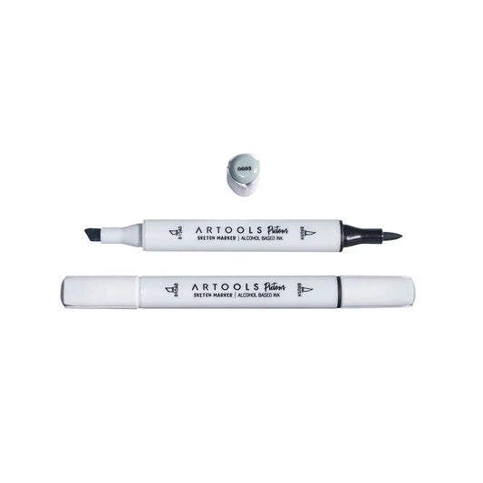 MARCADOR ARTOOLS PICTOM PONTA DUPLA GREEN GRAY 3 (GG03)