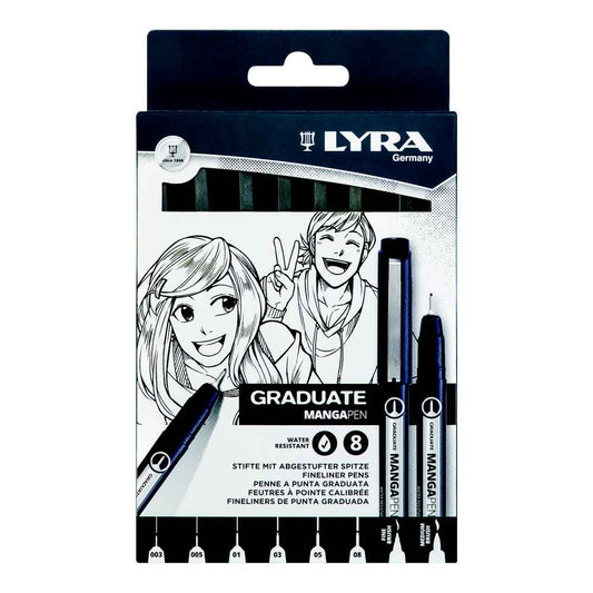 CANETA LYRA GRADUATE MANGAPEN PRETO C/ 08UN