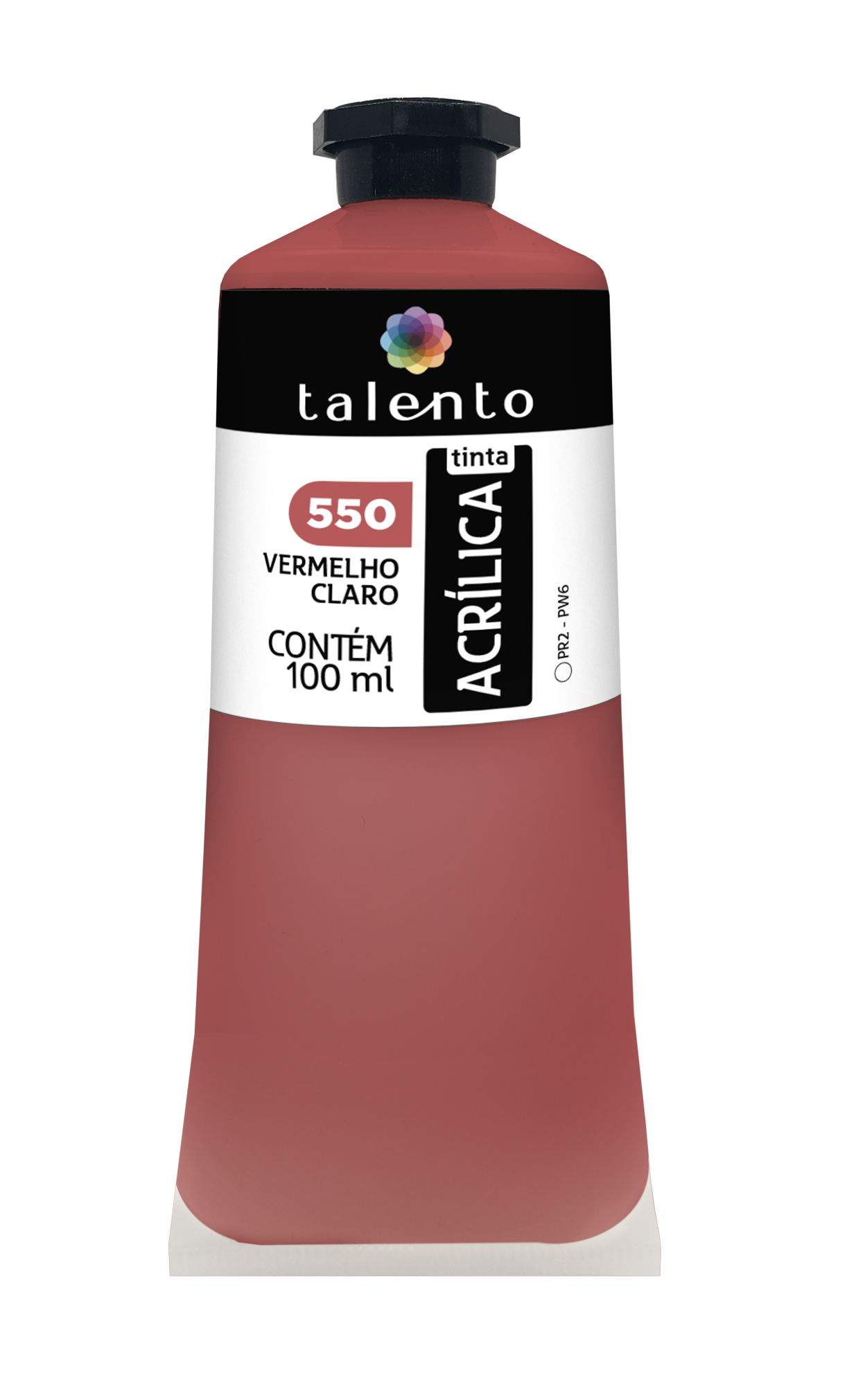 ACRILICA TALENTO 100ML 550 VERMELHO CLARO