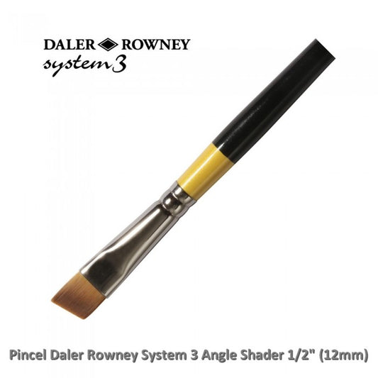 PINCEL DALER ROWNEY SYSTEM 3 ANGLE SHADER 12MM - 1/2" SY57