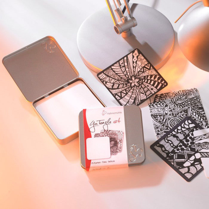 YOU TANGLE.ART HAHNEMUHLE 09x09cm 310g/m2 25 FOLHAS