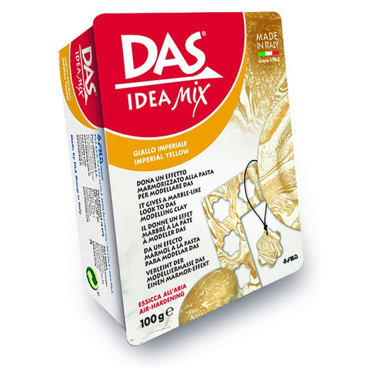 ARGILA DAS IDEA MIX IMPERIAL YELLOW MODELAGEM CERAMICA FRIA