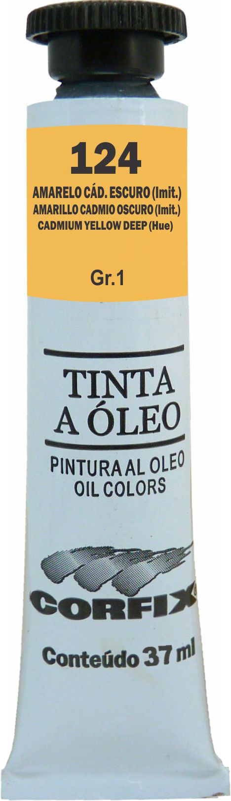 OLEO CORFIX 37ML 124 AMARELO CADMIO ESCURO (IMIT)