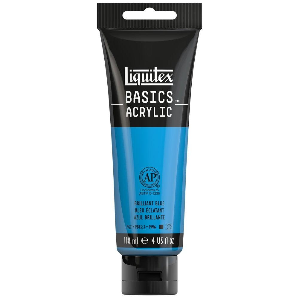 ACRILICA LIQUITEX BASICS 118ML BRILLIANT BLUE 065 (ANT 570)
