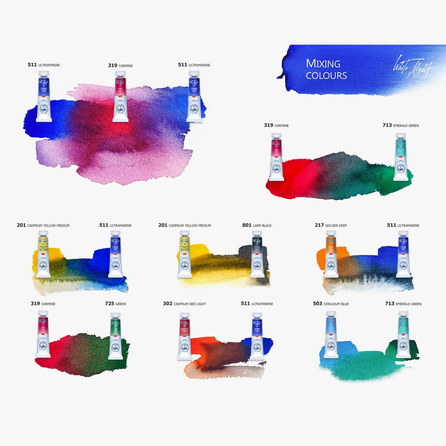 ESTOJO AQUARELA WHITE NIGHTS 12 TUBOS 10ML 19411584