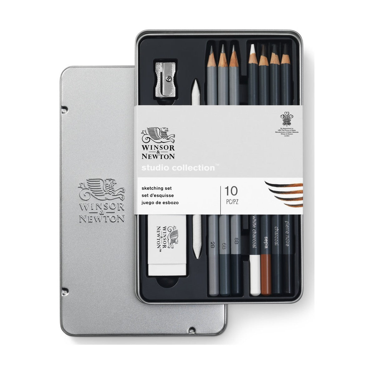 ESTOJO LAPIS ESBOCO WINSOR NEWTON (SKETCHING) C/ 10 PCS