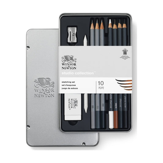 ESTOJO LAPIS ESBOCO WINSOR NEWTON (SKETCHING) C/ 10 PCS