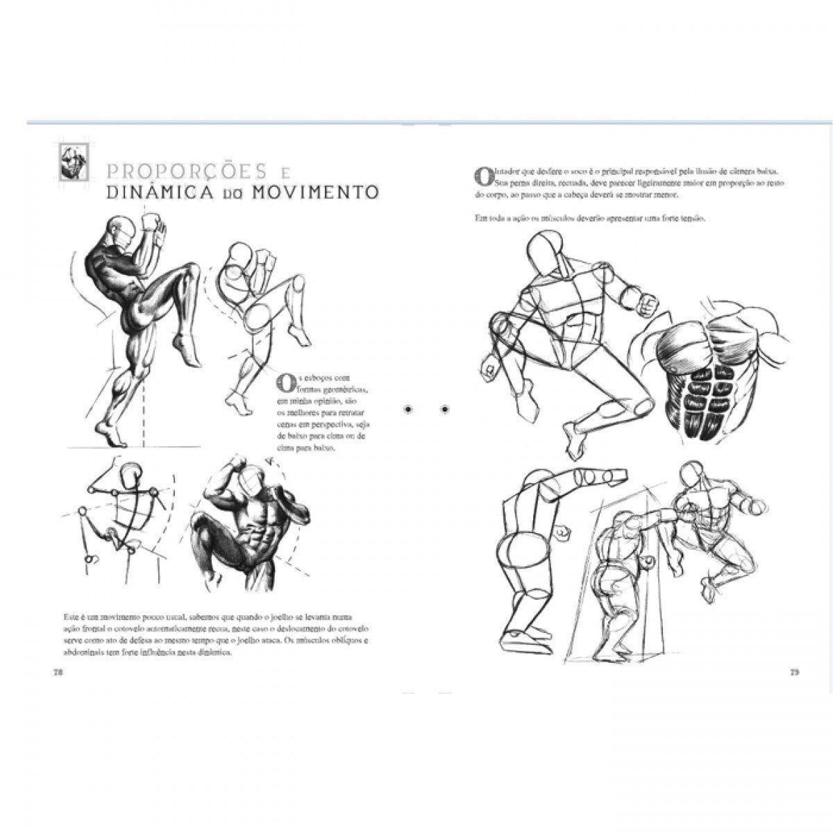 LIVRO "DESENHANDO ANATOMIA MOVIMENTO MASCULINO" EDUARDO SCHLOESSER