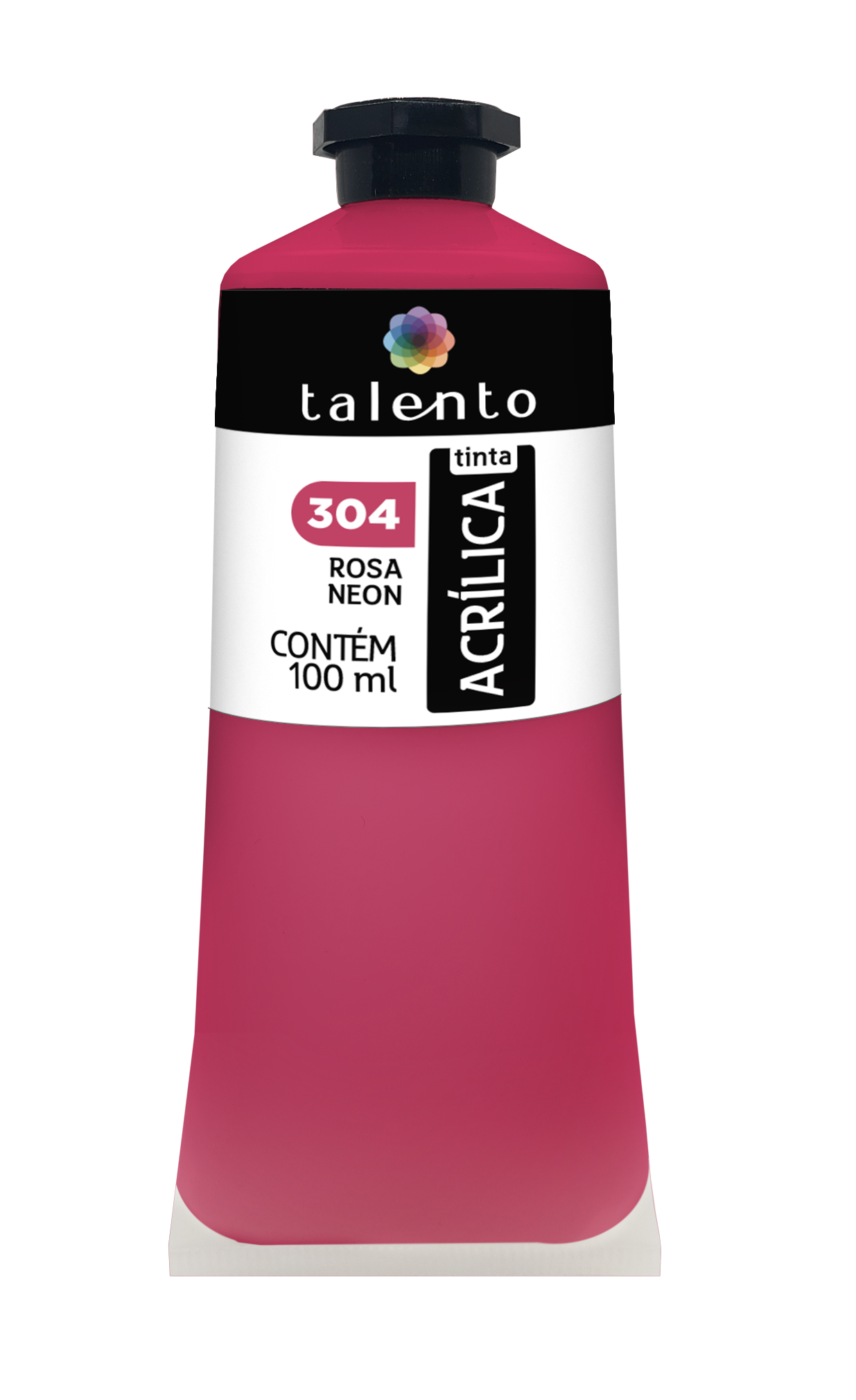 ACRILICA TALENTO 100ML 304 ROSA NEON