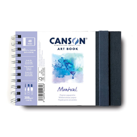 ARTBOOK CANSON MONTVAL A5 300G/M2 24FLS ESPIRAL