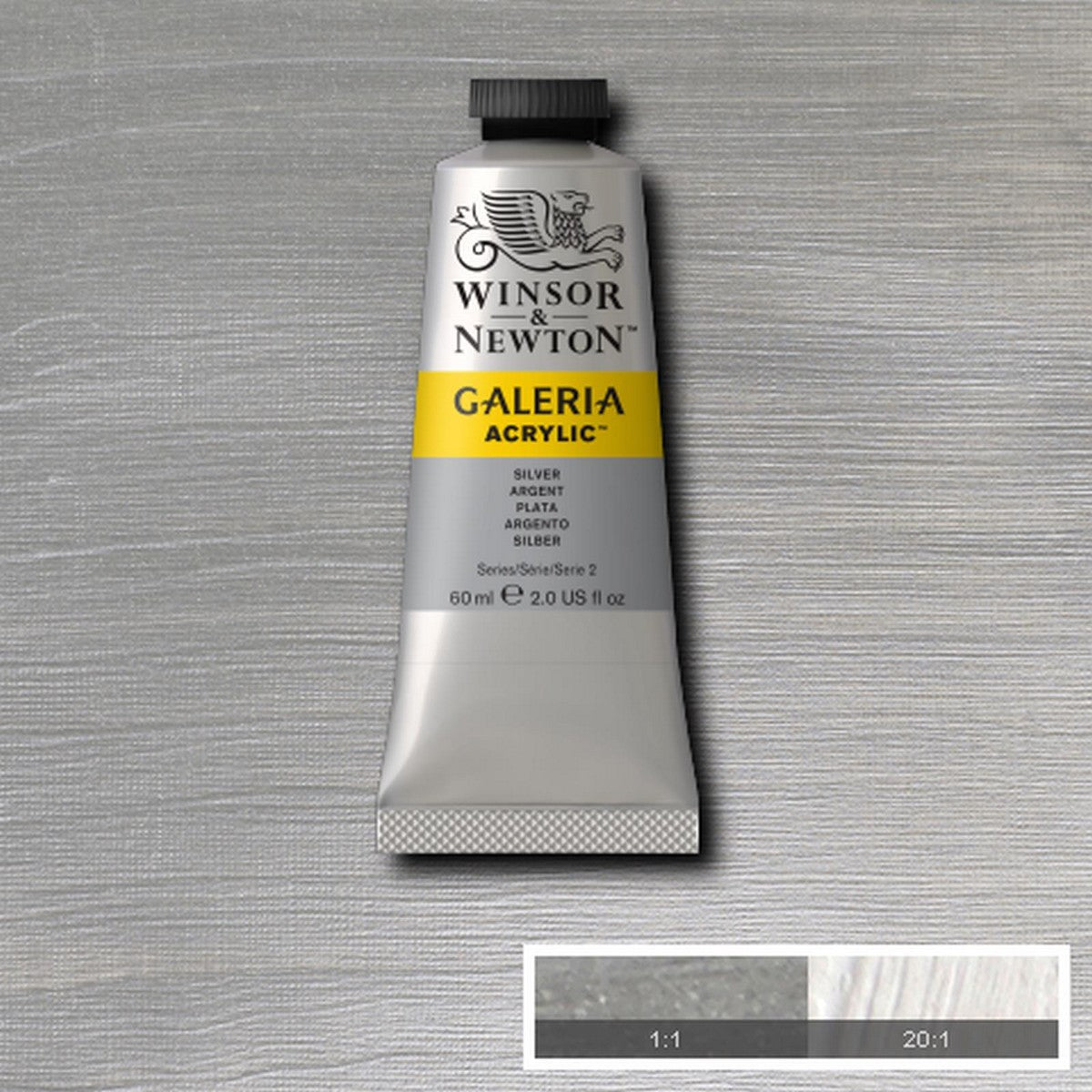 ACRILICA WINSOR NEWTON GALERIA 60ml 617 SILVER 2120617