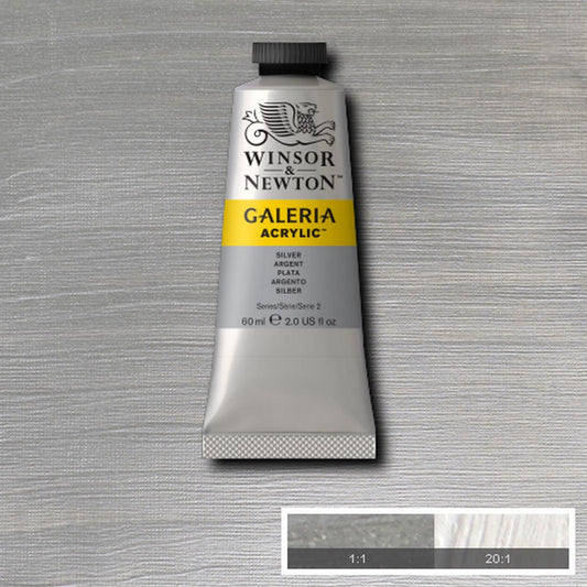 ACRILICA WINSOR NEWTON GALERIA 60ml 617 SILVER 2120617
