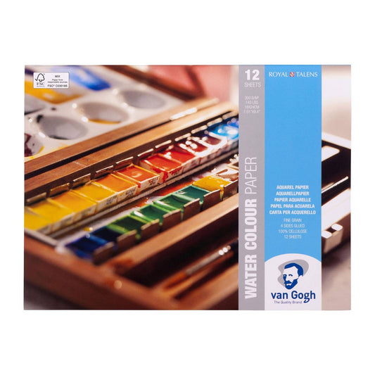 BLOCO TALENS VAN GOGH AQUARELA 300G/M2 18X24 12 FOLHAS
