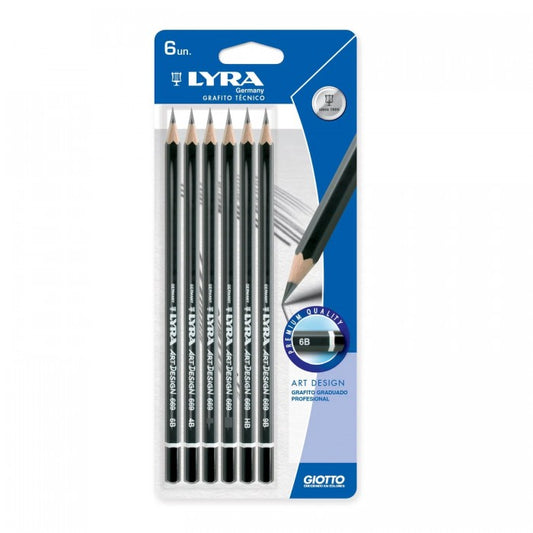 ESTOJO LAPIS GRADUADO LYRA ART DESIGN 06 UNIDADES