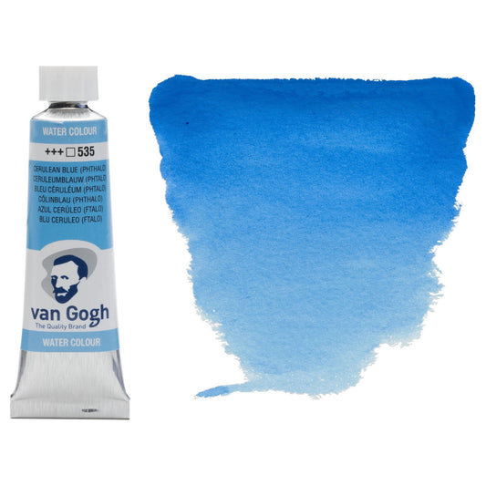 AQUARELA TALENS VAN GOGH 535 CERULEAN BLUE (PHTHALO) 10ML