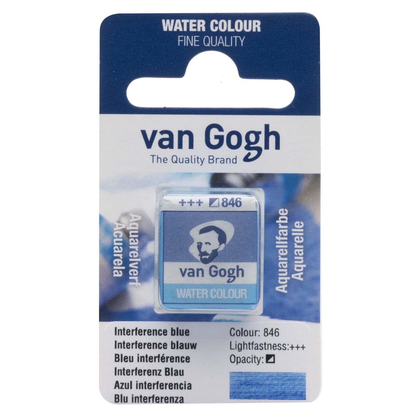 AQUARELA TALENS VAN GOGH HALF PAN 846 INTERFERENCE BLUE