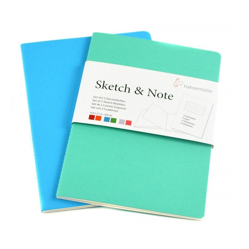 SKETCH NOTE HAHNEMUHLE A3 125g/m2 BLUE/GREEN 20 FOLHASx2 UNI