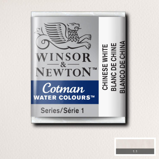 AQUARELA WINSOR NEWTON COTMAN HALF PAN 150 CHINESE WHITE