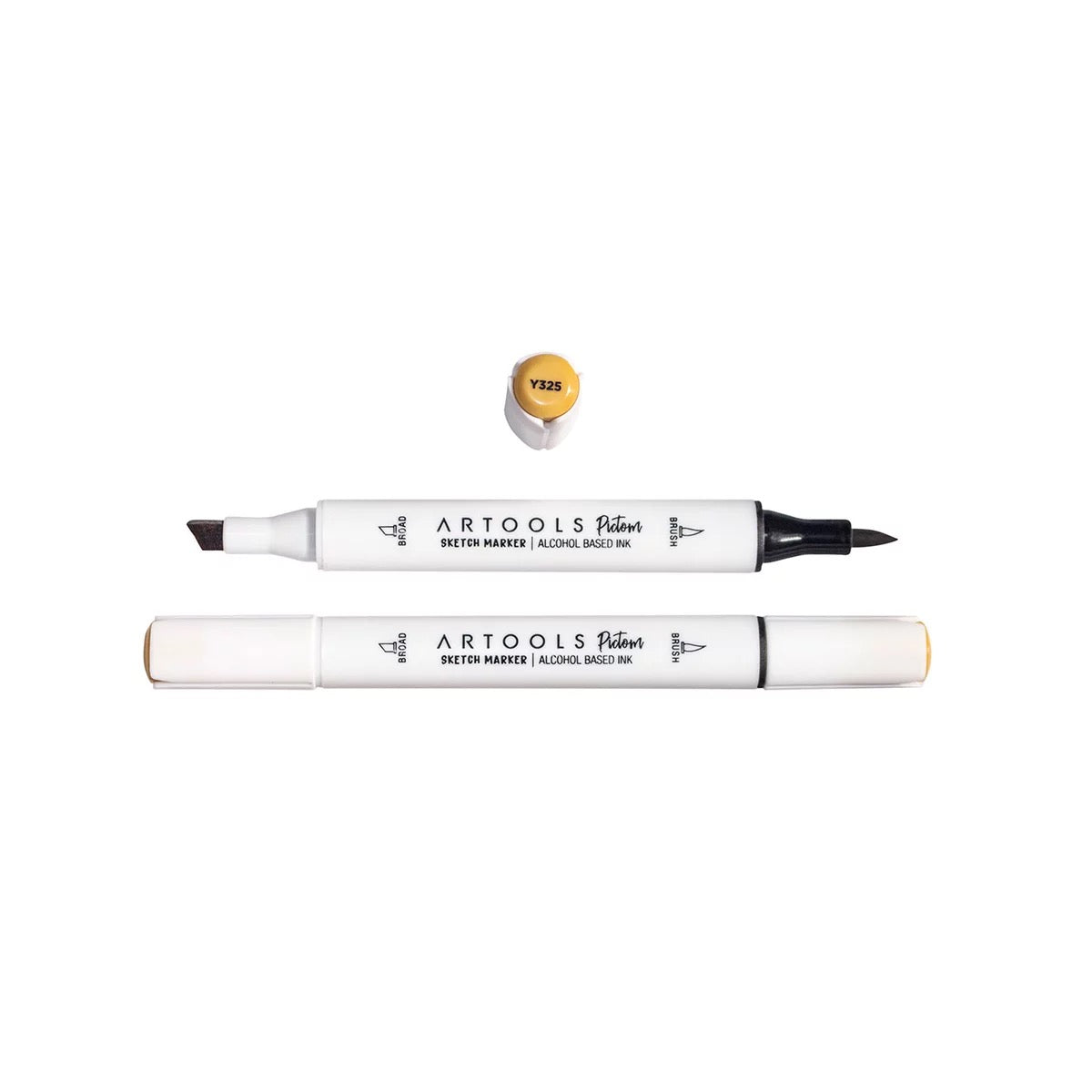 MARCADOR ARTOOLS PICTOM PONTA DUPLA DARK YELLOW (Y325)