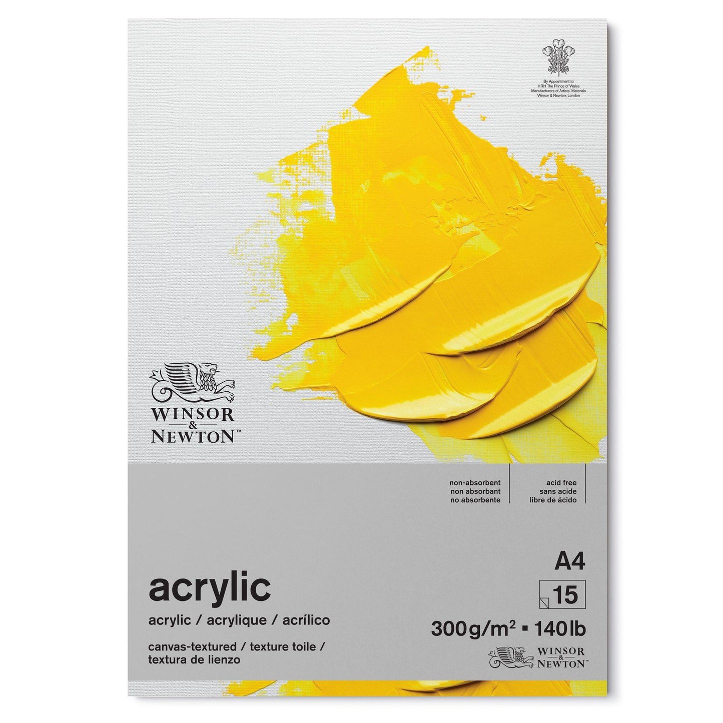 BLOCO WINSOR NEWTON ACRYLIC A4 300g/m2 15 FLS