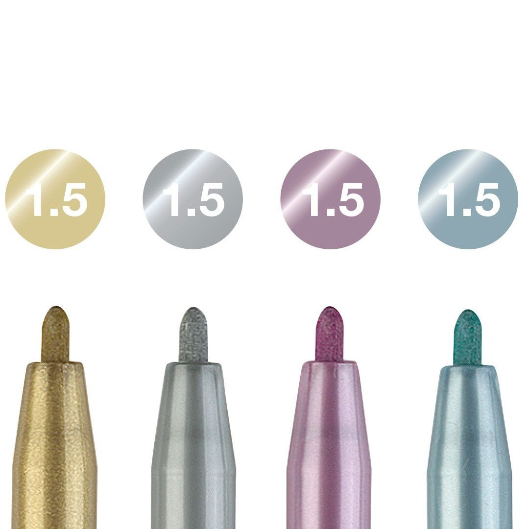 CANETA FABER CASTELL PITT 04 METALLIC COLORS 1,5mm