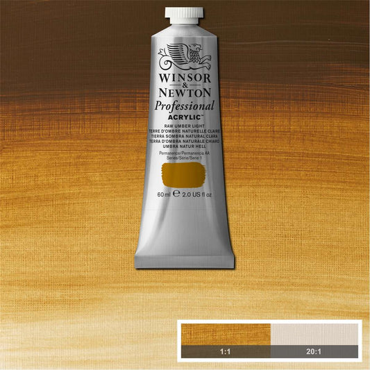 ACRILICA WINSOR NEWTON PROFISSIONAL 60ML 557 RAW UMBER LIGHT S1