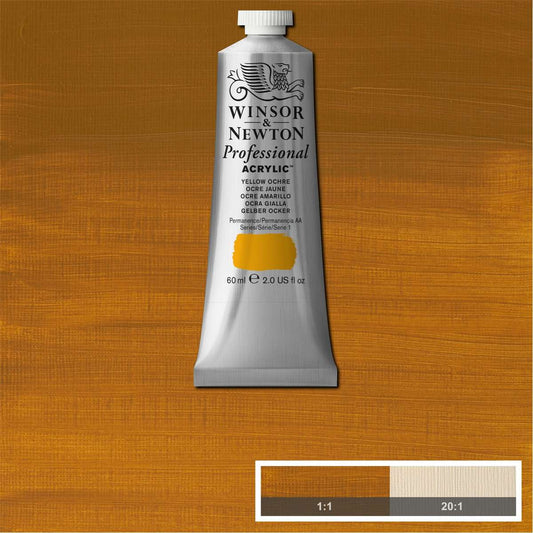 ACRILICA WINSOR NEWTON PROFISSIONAL 60ML 744 YELLOW OCHRE S1